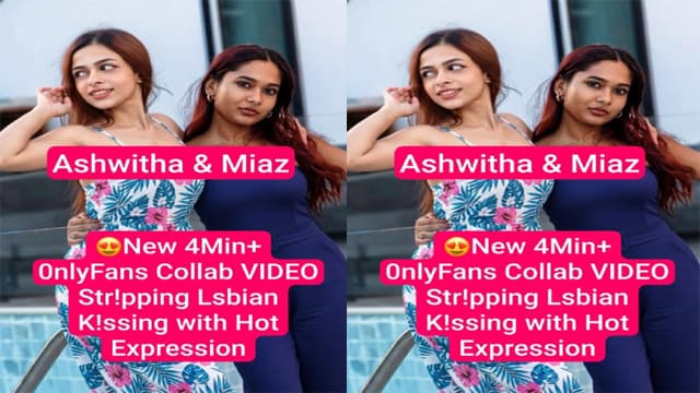 Ashwitha Miaz Lesbian – Collab Stripping Exposed