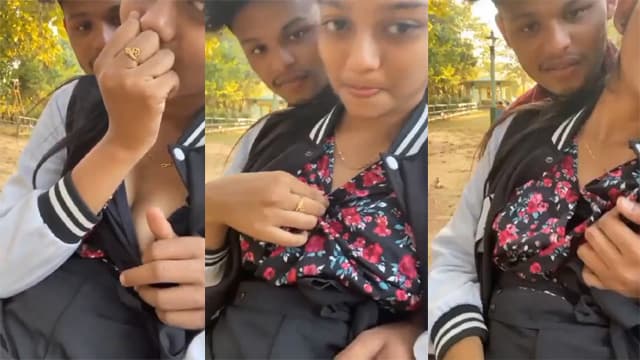 School Girl Sweet – Outdoor Boobs BF Play Viral