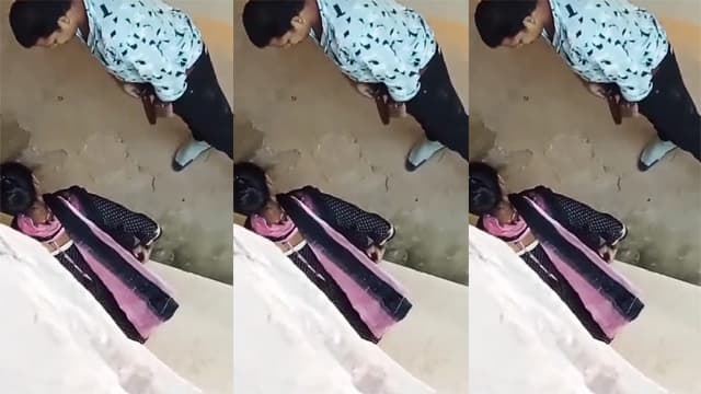 Uncle Girl Hard Pound Behind Bus Stop On Highway Viral